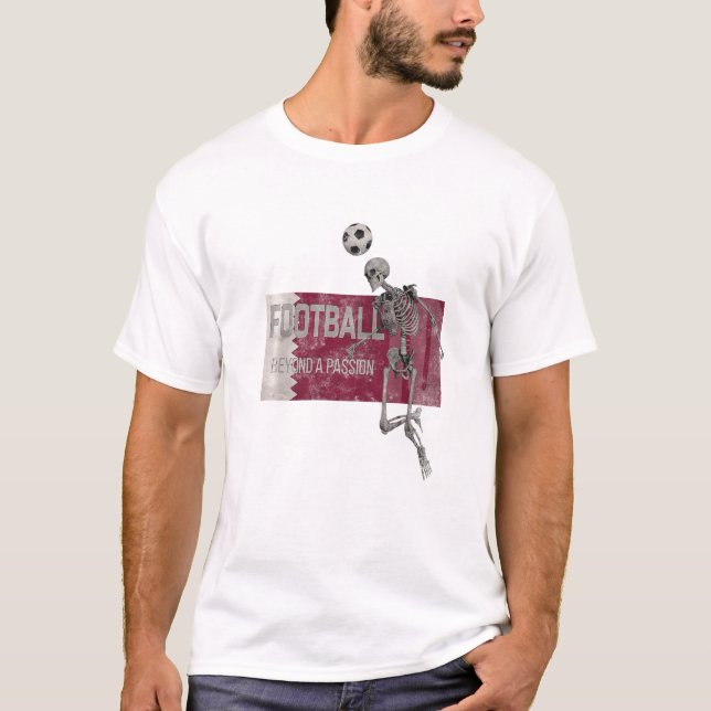 Camiseta Fútbol de fútbol más allá de la bandera de Qatar (Anverso)