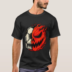 Camiseta Futbol de Halloween Byll Calabaza Cráneo Jugador d