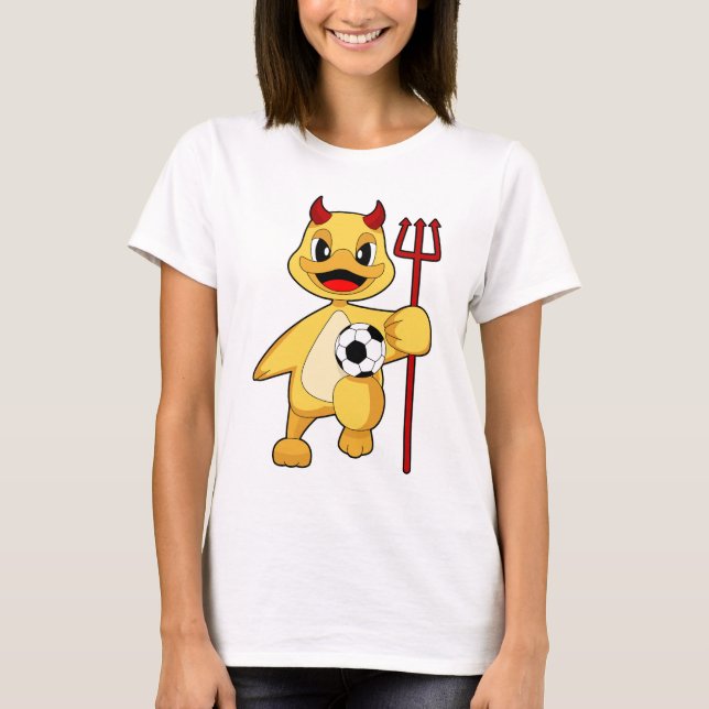 Camiseta Fútbol de Halloween de pato (Anverso)