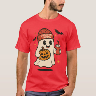 Camiseta FÚTBOL de Halloween Fantasma KANSAS con Pum