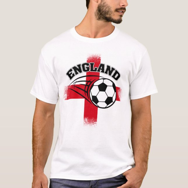 Camiseta Fútbol de hinchas de Inglaterra (Anverso)