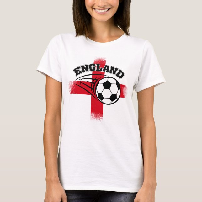 Camiseta Fútbol de hinchas de Inglaterra (Anverso)