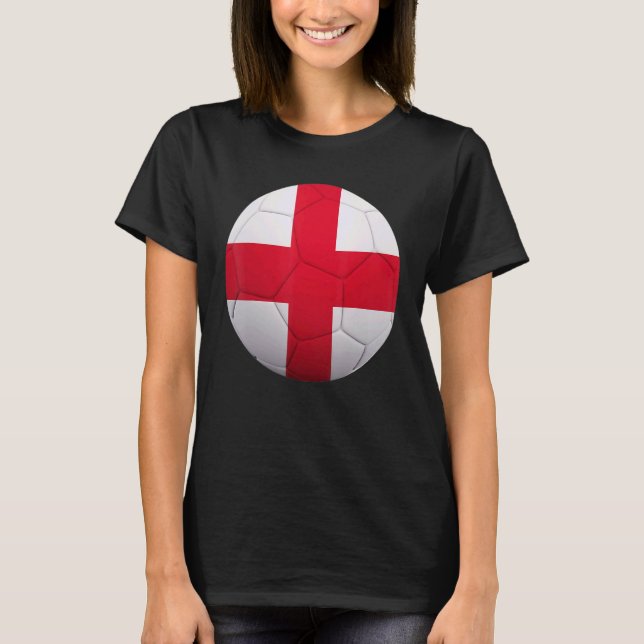 Camiseta Fútbol de Inglaterra Balón Nacional Bandera de Ing (Anverso)