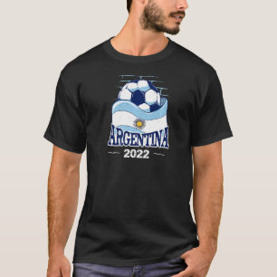 Camiseta Futbol de la bandera argentina