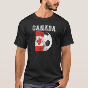 Camiseta Fútbol de la bandera de Canadá