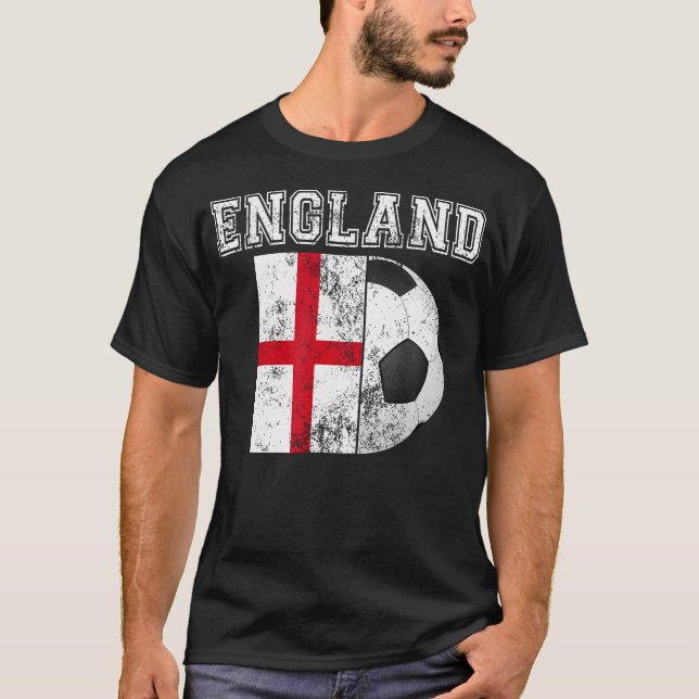 Camiseta Futbol de la Bandera de Inglaterra (Anverso)