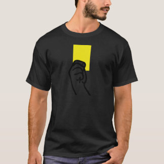 Camiseta Fútbol de la tarjeta amarilla