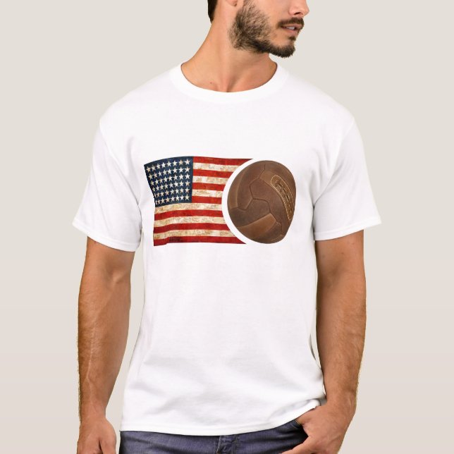 Camiseta Fútbol de los E.E.U.U. retro (Anverso)
