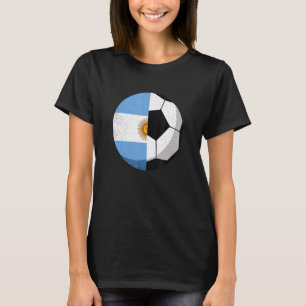 Camiseta Futbol de media bandera argentina
