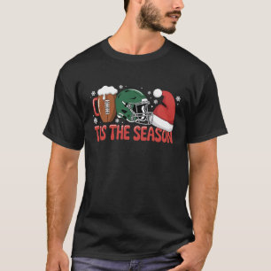 Camiseta Fútbol de Navidad Es la Temporada Deportes Fiesta 
