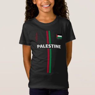 Camiseta Fútbol de Palestina Libre - equipo de mapas de la