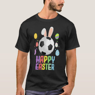 Camiseta Fútbol de Pascua Bunny Ear Feliz Día de Pascua