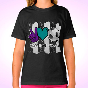 Camiseta Fútbol de paz franco-negro y blanco