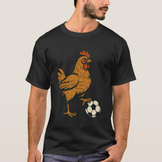 Camiseta Fútbol de Pollo Divertido
