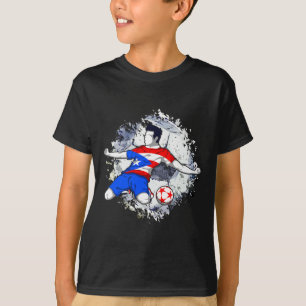 Camiseta Fútbol de Puerto Rico Bandera de Puerto Rico Orgul