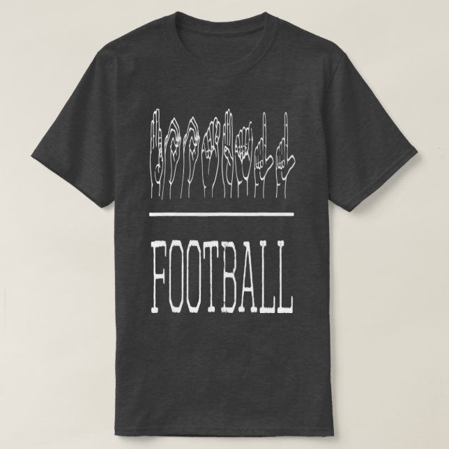 Camiseta Fútbol de Rótulo ASL con orgullo sordo (Diseño del anverso)