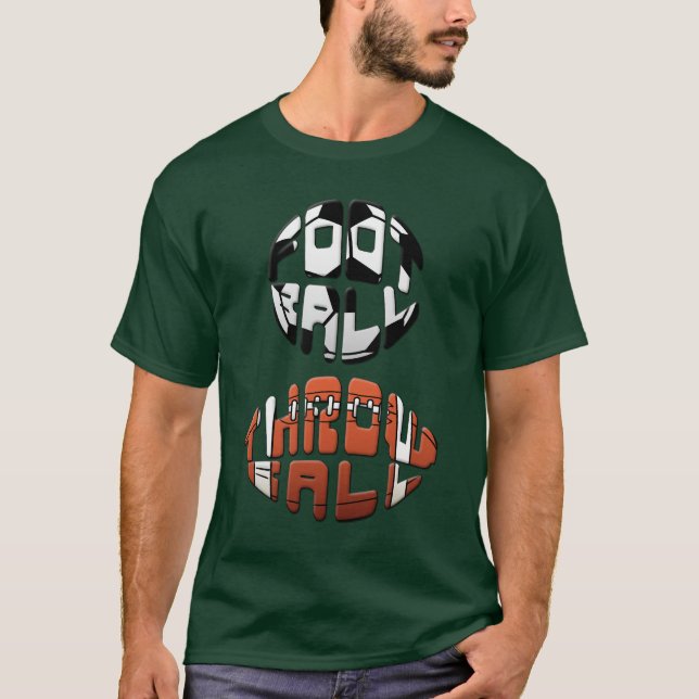 Camiseta "Fútbol de Throwball del fútbol" (Anverso)