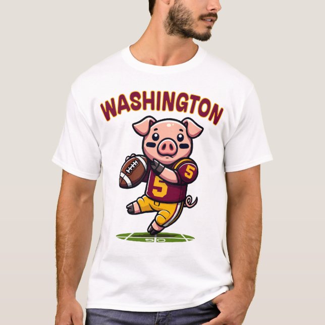 Camiseta Fútbol de Washington Hog (Anverso)