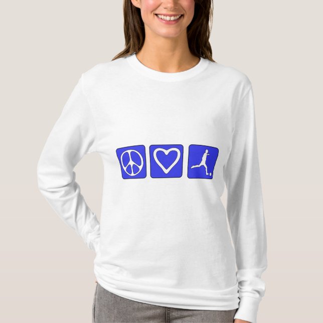Camiseta Fútbol del amor de la paz (Anverso)