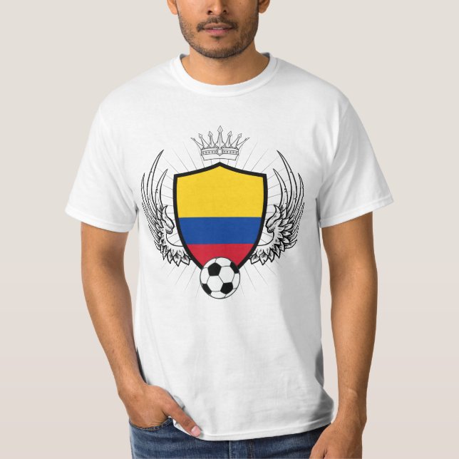 Camiseta Fútbol del escudo de Colombia (Anverso)