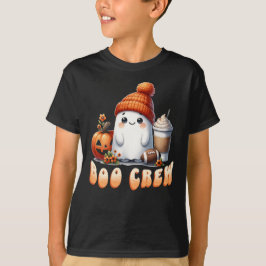 Camiseta Fútbol divertido Halloween Boo Crew Cute Fantasma