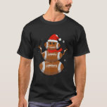 Camiseta Fútbol divertido Snowman Christmas Tree Pajamas<br><div class="desc">Famoso árbol navideño de nieve pijamas que compiten con camiseta de niños</div>