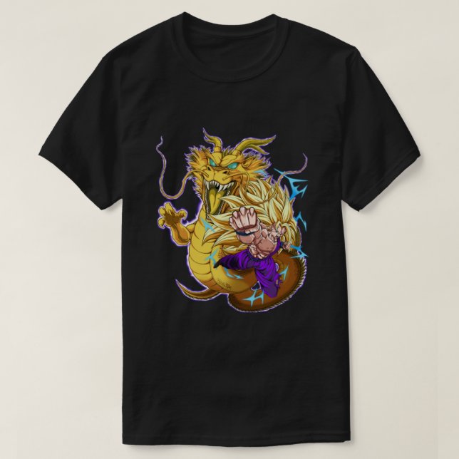 Camiseta Fútbol dragón Gohan SSJ3 (Diseño del anverso)