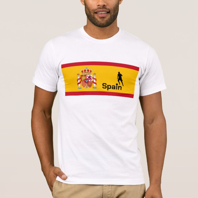 Camiseta Fútbol en España, personalizable (Anverso)