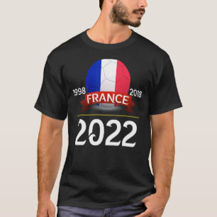 Camiseta Fútbol en Francia con años de Copa