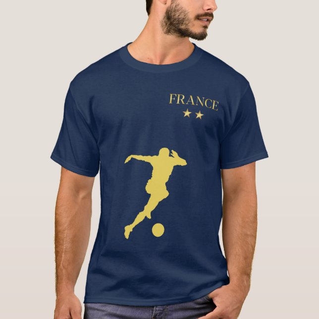 Camiseta Fútbol en Francia - Nombre y número personalizados (Anverso)