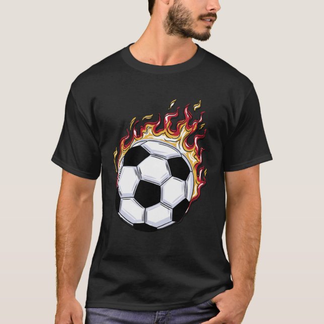 Camiseta Fútbol en llamas (Anverso)