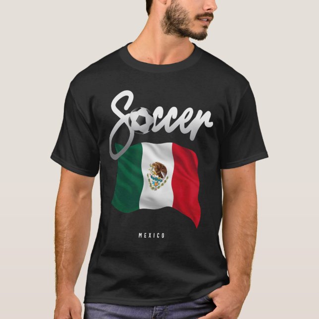 Camiseta Fútbol en México - Bandera Mexicana (Anverso)