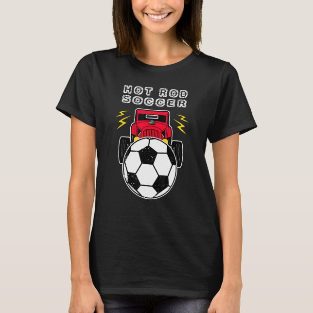 Camiseta Fútbol en moto HotRod Soccer (Anverso)