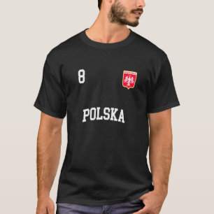 Camiseta Fútbol en Polonia 8 Bandera de Atrás