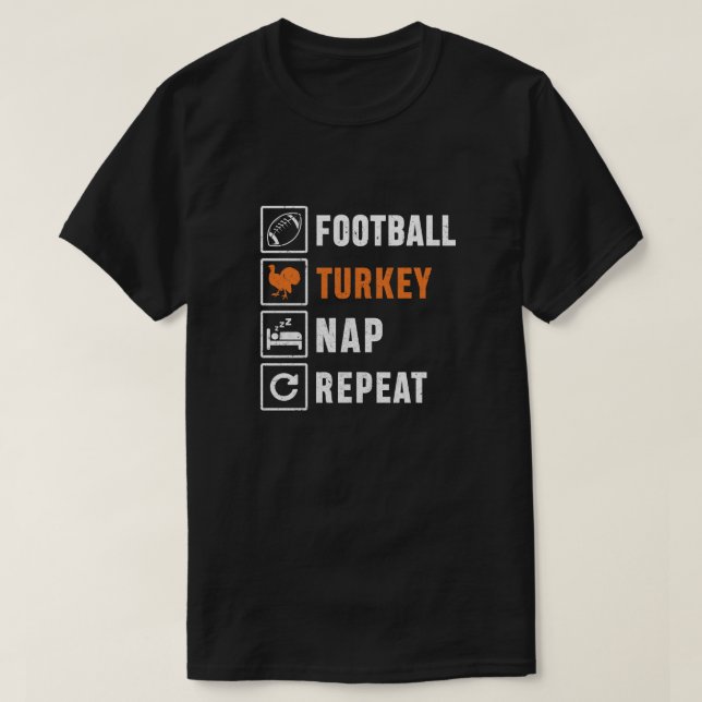 Camiseta Fútbol en Turquía repiten divertido día de Acción  (Diseño del anverso)