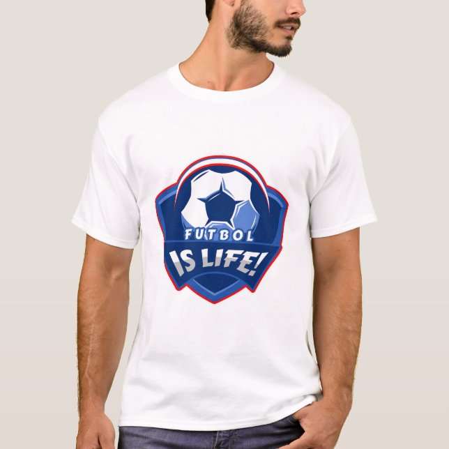 Camiseta ¡Futbol es la vida! (Anverso)