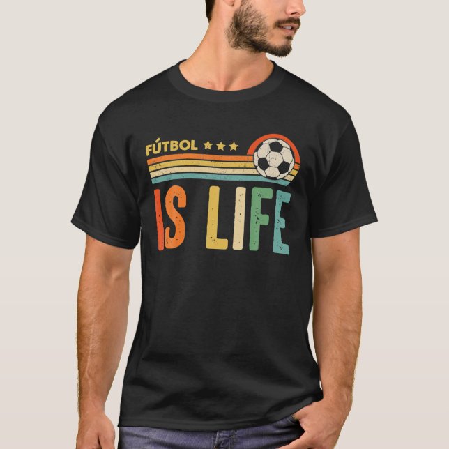 Camiseta Futbol Es La Vida Del Futbolista De Fútbol Más Gra (Anverso)
