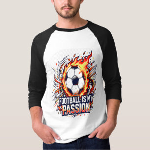 Camiseta Fútbol Es Mi Pasión Gráfico para Fanáti