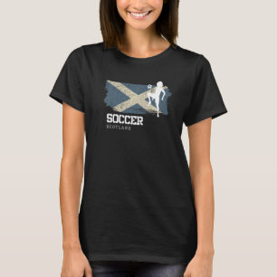 Camiseta Fútbol femenino bandera de Escocia Chicas de fútbo