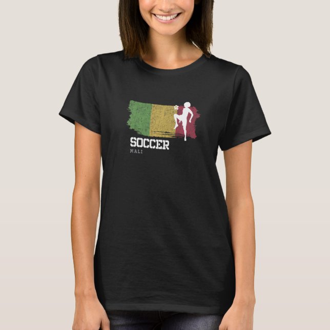 Camiseta Fútbol femenino bandera de Mali Chicas (Anverso)