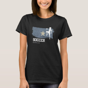 Camiseta Fútbol femenino Bandera de Somalia Chicas de fútbo