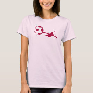 Camiseta Fútbol Femenino Rojo