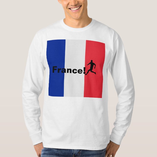 Camiseta Fútbol Francia, personalizable (Anverso)