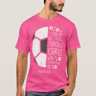 Camiseta Fútbol Fútbol Puedo Hacer Cosas Biblia Dios Jesús