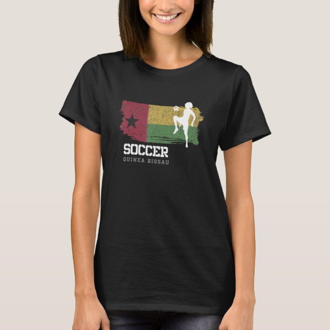 Camiseta Fútbol Guinea Bissau Bandera Fútbol Futbol femenin (Anverso)