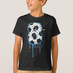 Camiseta Fútbol helado de 8 años goteo juventud 8 cumpleaño