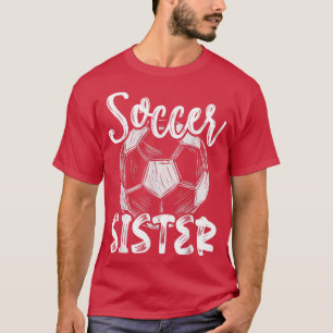 Camiseta Fútbol Hermana Mujeres Familia Jugadora De Equipo 