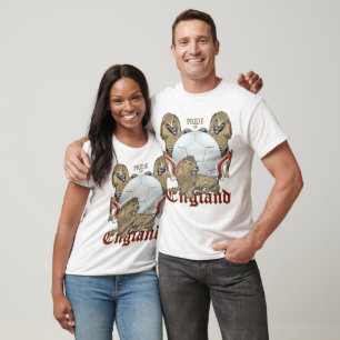 Camiseta Fútbol inglés de tres leones