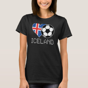 Camiseta Fútbol Islandia Bandera Islandesa Amor País Orgull