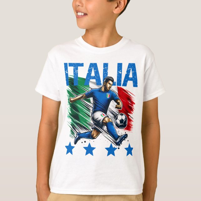 Camiseta Fútbol Italia 4 Estrellas (Anverso)